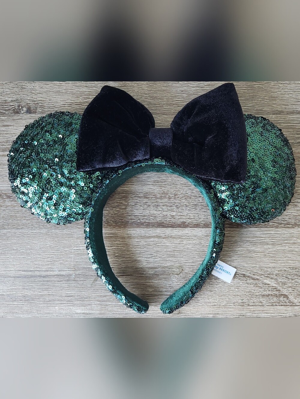 Holiday Green Mickey Minnie Ears Tokyo Disney Resort